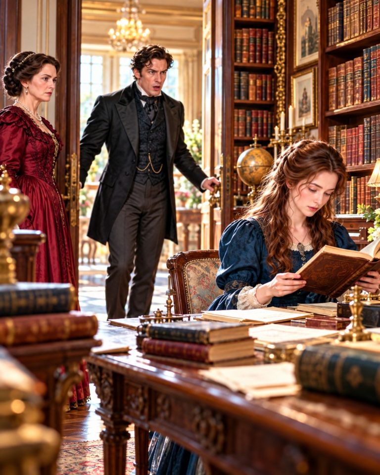 HER MOTHER TOLD THE DUKE SHE COULDN’T READ—THEN HE FOUND HER SECRET ROOM OF LAW BOOKS